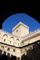 Inner courtyard of Papal Palace. Avignon, France.