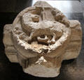 Stone keystone carved with Paschal lamb at Papal Palace. Avignon, France.