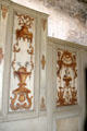 Painted wall decorations in papal vestry at Papal Palace. Avignon, France.