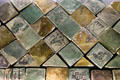 Surviving ceramic floor tiles at Papal Palace. Avignon, France