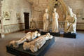 Northern Sacristy in New Palace with collection of sculptures at Papal Palace. Avignon, France.