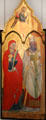 St Lucia & St Blaise painting by Bicci di Lorenzo of Florence at Petit Palais Museum. Avignon, France.