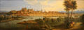 View of Avignon painting by Robert Bonnart at Calvet Museum. Avignon, France.