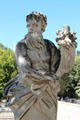 Fountain statue at Jardin de la Fontaine. Nimes, France.