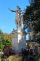 Antonius Pius marble sculpture by Auguste Bosc in Antonin Square. Nimes, France.