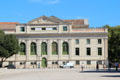 Courthouse beside Arena of Nîmes. Nimes, France.