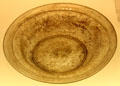 Roman-era blown-glass plate at Arles Antiquities Museum. Arles, France.