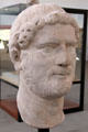 Marble bust perhaps of Roman emperor Hadrian at Arles Antiquities Museum. Arles, France.