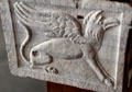 Carved Griffin on marble sarcophagus at Arles Antiquities Museum. Arles, France.