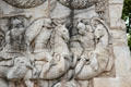 Details of Cavalry battle relief on north base of Roman Mausoleum at Glanum Ruins. Saint-Rémy-de-Provence, France