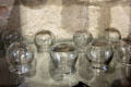 Glass vacuum suction cups for medical treatments at Saint-Paul Asylum. Saint-Rémy-de-Provence, France.