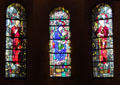 Chapel stained glass windows at Saint-Paul Asylum. Saint-Rémy-de-Provence, France.