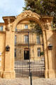 Entrance gates of Hotel de Caumont mansion which hosts art exhibitions. Aix-en-Provence, France.