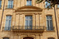 Facade of Hotel de Caumont mansion which hosts art exhibitions. Aix-en-Provence, France.
