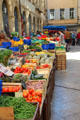 Vegetable market near city hall square. Aix-en-Provence, France.