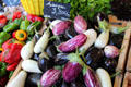 Peppers & eggplants at vegetable market. Aix-en-Provence, France