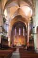 Interior of St-Sauveur Cathedral. Aix-en-Provence, France.