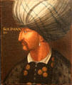Portrait of Suleiman the Magnificent at Museum of European and Mediterranean Civilisations. Marseille, France.
