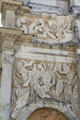 North facade relief details of triumphal arch of Orange. Orange, France.