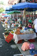 Merchants at Darsé Market. Pointe-à-Pitre, Guadeloupe.