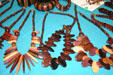 Wooden beads at Sainte-Anne Centre Artisanale. Sainte-Anne, Guadeloupe