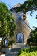 Restored 1843 windmill at Hotel Eden Palm east of Sainte-Anne. Guadeloupe.