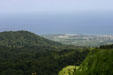 View from La Soufrière volcano to east coast of Basse-Terre. Guadeloupe.