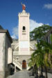 La Guadeloupe aux Sacre Coeur church tower in town of Basse-Terre. Guadeloupe.
