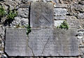 Engraved inscription at ruins of Kilmallock Abbey. Ireland