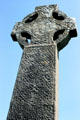 Carved knots on high cross at Kilfenora. Ireland.