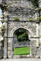 Ruins of archway at Mellifont Abbey. Ireland.