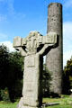 Partial cross & round tower at Kells. Ireland.