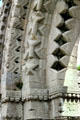 Close-up of arches of nun's Church at Clonmacnoise. Ireland.