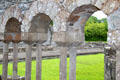 Arches of cloister walk at Old Mellifont Abbey. Ireland.