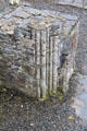 Column ruins at Old Mellifont Abbey. Ireland.