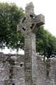 Crucifixion side of West high cross at Monasterboice. Ireland.