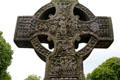 Last Judgment with Christ flanked by saved & damned atop Muiredach's high cross at Monasterboice. Ireland.