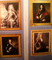 Portraits of Williamite & Jacobite opposing Generals & Officers at Battle of the Boyne museum. Ireland.