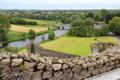 River Boyne seen over walls of Trim Castle. Trim, Ireland.