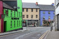 Colored shops of Trim. Trim, Ireland.
