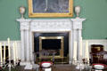 Dining room fireplace by Richard Cranfield at Castletown House. Ireland.