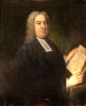 Portrait Jonathan Swift in Brown Study at Castletown House. Ireland.