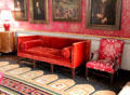 Sofa & carpet in Red Drawing Room at Castletown House. Ireland