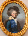 Pastel portrait of Conolly family member by Hugh Douglas Hamilton at Castletown House. Ireland.