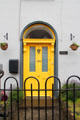 House with yellow door. Howth, Ireland.
