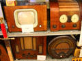 Early radios & TV at Hurdy Gurdy Museum of Vintage Radio. Howth, Ireland