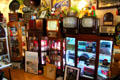 Collection of early TVs & radios at Hurdy Gurdy Museum of Vintage Radio. Howth, Ireland.