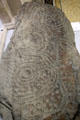 Decorated stone from Kilwarden at National Museum of Ireland Archaeology. Dublin, Ireland.