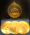 Astrolabe & metal tympana plates from Iran at Chester Beatty Library. Dublin, Ireland.