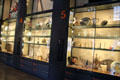 Decorative arts collection shelves at National Museum Decorative Arts & History. Dublin, Ireland.